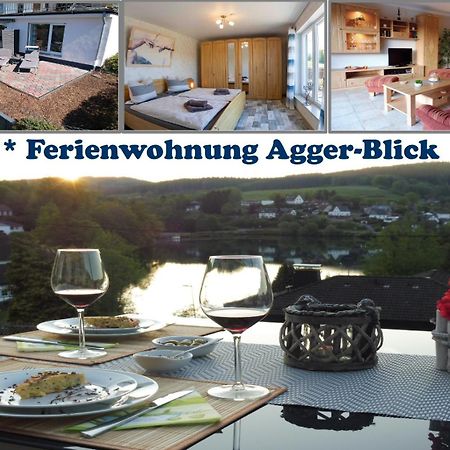 Exklusive Ferienwohnung 'Agger-Blick' Mit Grosser Seeblick-Terrasse & Sauna Gummersbach Exterior foto